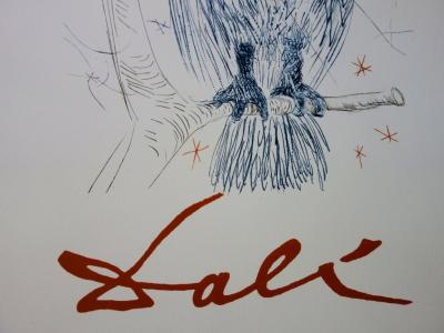 DALI Salvador : La Chouette Bleue - LITHOGRAPHIE SIGNEE L’Orangerie 1983 2