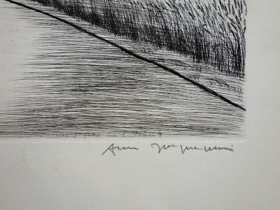 André JACQUEMIN : Les Vosges en Août - Gravure originale signée 2