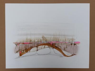 Jacques GRANGE - Paysage 2, 2016 - Acrylique sur papier 2