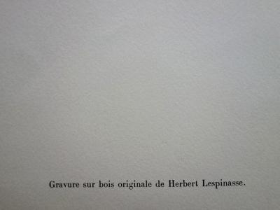 Herbert LESPINASSE - La mer fantastique, gravure sur bois originale 2