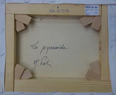 Michel Pabois - La pyramide - Huile sur toile originale signée 2