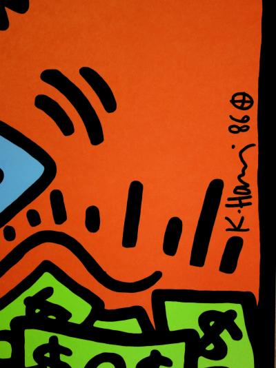 Keith HARING (d’après) : Andy Mouse with Dollars - lithographie signée 2