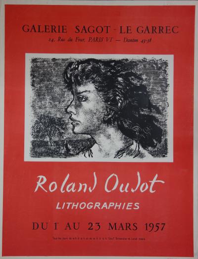 Roland OUDOT - Une jeune femme de profil et Nature morte, lithographies 2