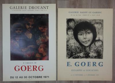Édouard GOERG - Deux portraits de femme, lithographie 2