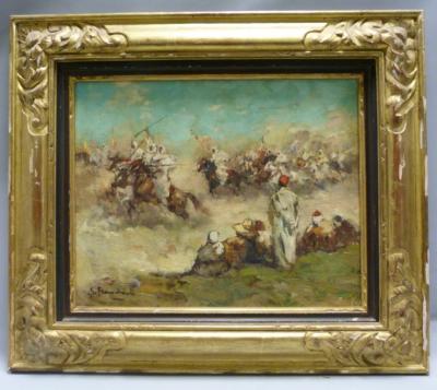 Gustave FLASSCHOEN (1868-1940) Fantasia , huile sur 2