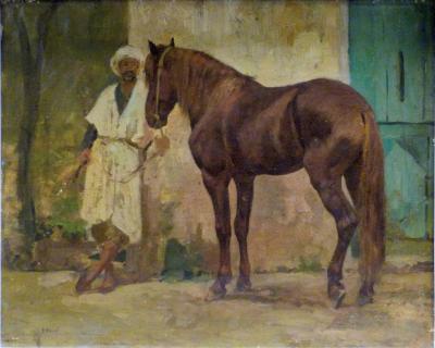 Armand POINT (1860-1932) Le pur sang arabe 2