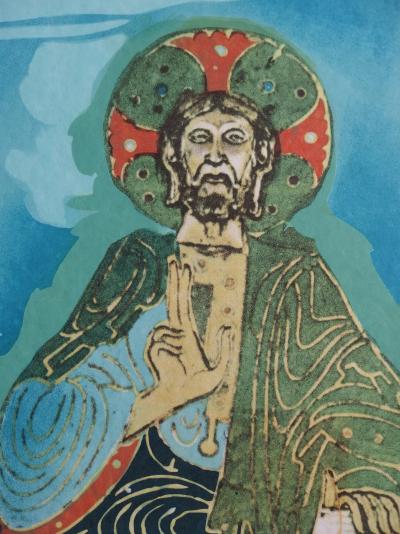 Salvador DALI -Tarot : Patocrator, Christ en Majesté - Lithographie originale signée 2