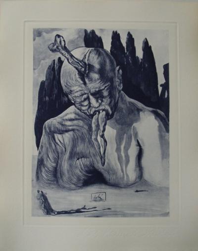 Salvador Dali : Un diable logicien, Gravure originale signée 2