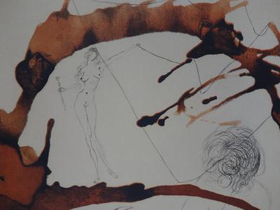 Salvador DALI : Mythologie, Thésée et le Minotaure - Gravure originale signée 2
