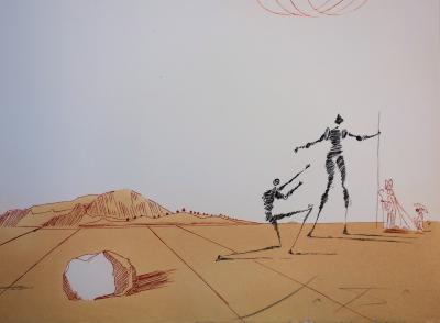 Salvador Dalí : Fantasmes de la plaine d’Ampurdam - Gravure originale signée 2