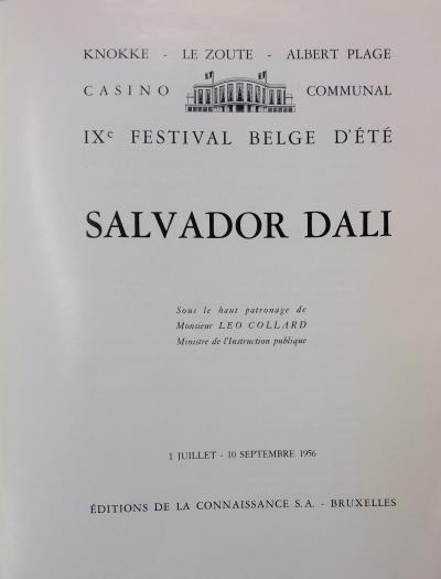 Salvador DALI (d’après) : Knokke, Bureaucrate à la corne de rhinocéros - Héliogravure 1956 2