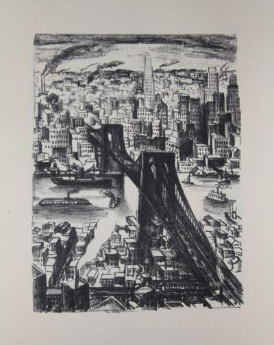 Paul MORAND - New-York,  Illustré par Adriaan Lubbers - Lithographies, Exemplaire numéroté 2
