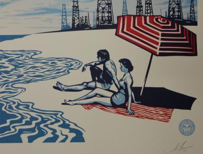Shepard Fairey - Paradise until the tide turns, Sérigraphie signée 2
