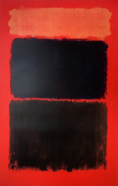 Mark ROTHKO (d’après) - Light red over black - Sérigraphie