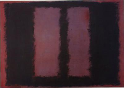 Mark ROTHKO (d’après) - Seagram Murals, Black on Maroon - Lithographie 2