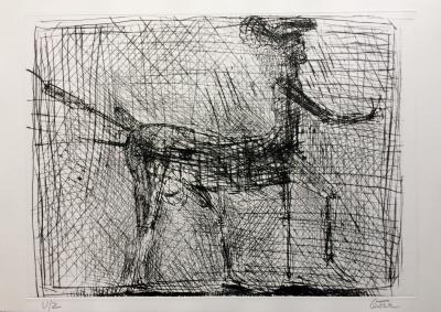 CESAR - Centaure - Hommage à Picasso - Pointe sèche signée au crayon 2