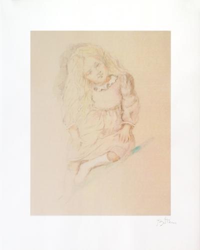 BALTHUS - Valérie,1994 - Lithographie au crayon signée à la main 2