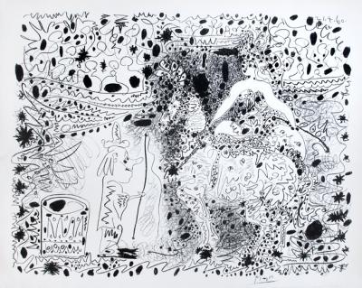 Pablo Picasso, l’écuyère 1960  lithographie originale 2