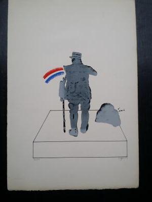 Antonio SEGUI - Le Patriote de Gaulle - Lithographie originale signée au crayon 2