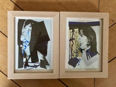 Andy Warhol (1928-1987):  “Mick Jagger, 1975” 10 Miniatures, signées Warhol et Jagger 2
