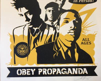 Shepard FAIREY (Obey) - Bad Brains Punk Showcase Rock For Light, Lithographie signée et numérotée 2
