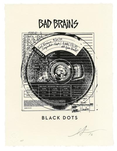 Shepard Fairey - Bad brains black dots, Lithographie signée et numérotée 2