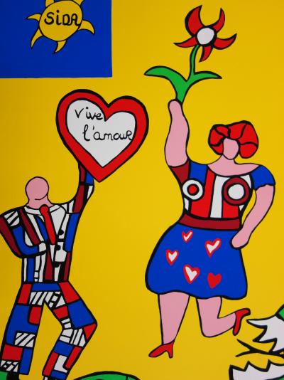 Niki de Saint Phalle : Vive l’Amour - Sérigraphie originale (1990) 2