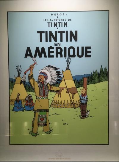 Hergé - Tintin en Amérique - Sérigraphie 2