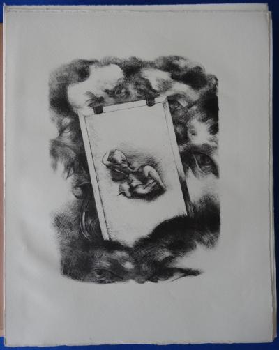 Yves ALIX : Sous surveillance - Lithographie originale, 1930 2