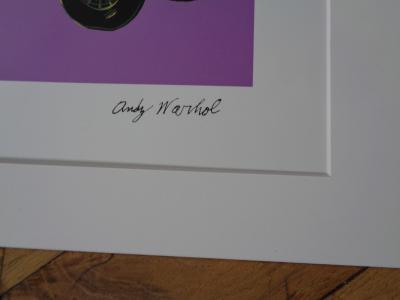 Andy WARHOL (d’après) - MERCEDES BENZ TYPE 400 VIOLET , Lithographie signee dans la planche tampon du CMOA 2