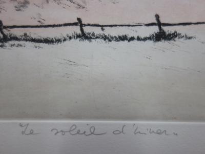 Annapia ANTONINI : Le soleil d’hiver, Gravure originale signée 2