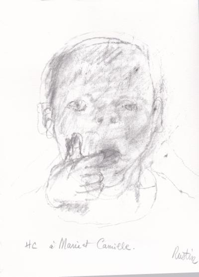 Jean RUSTIN - Portrait d’enfant - Lithographie originale signée au crayon 2