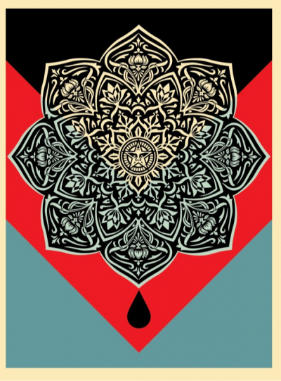 Blood & Oil Mandala (Oil Drop),Screen Print - Obey 2
