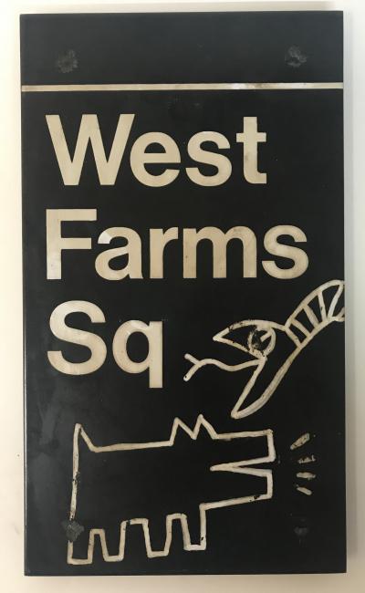 Keith HARING (USA, 1958-1990) - West Farms Sq, Acrylique sur plaque émaillée 2