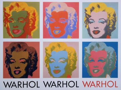 Andy WARHOL (d’après)  Les 10 Marilyn - Affiche originale 1982 2