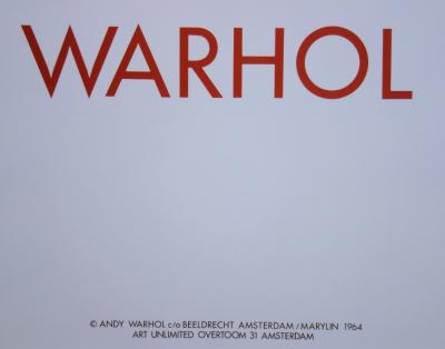 Andy WARHOL (d’après)  Les 10 Marilyn - Affiche originale 1982 2