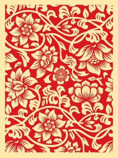 Floral Takeover (Cream/Red) - Obey 2