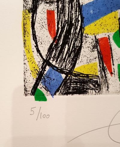 Joan MIRO Composition  Gravure originale, 1982 Signée au crayon par l’artiste 2