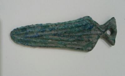 Pendentif / amulette en bronze. Période pré-Viking, 600-700 après JC. 2