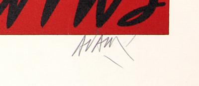 Valério ADAMI - Roland Garros, 1980 - Sérigraphie signée au crayon 2