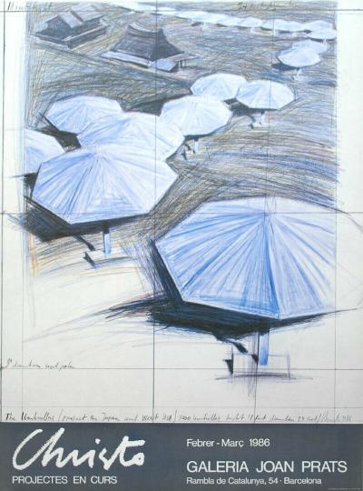 CHRISTO - Umbrellas, 1986 - Affiche 2