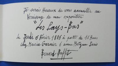 Bernard BUFFET : Les moulins - Lithographie originale Signée 2