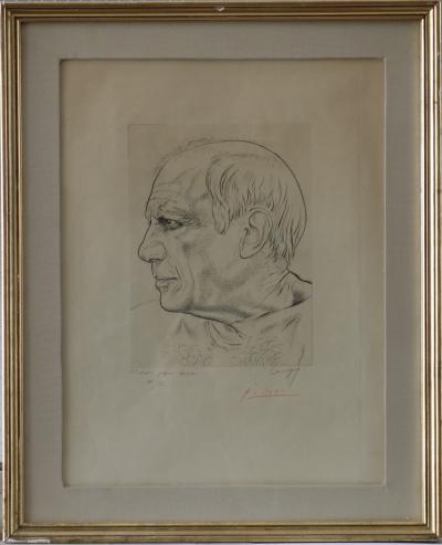 Portrait de Picasso - Gravure signée par PICASSO 2