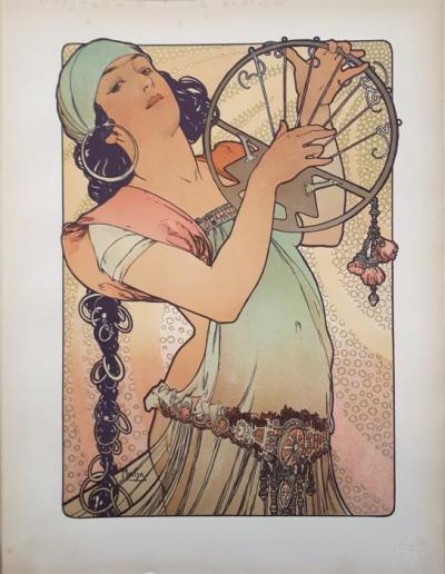 Alphonse Mucha : Salomé - Lithographie originale Signée, 1897 2