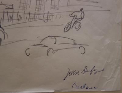 Jean DUFY : Casablanca - Dessin original Signé 2