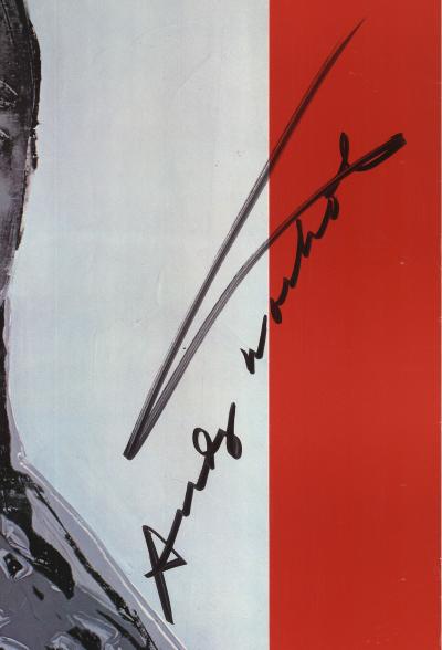 Andy WARHOL - American Indian (Rouge) , 1977 - Impression offset signée au crayon 2