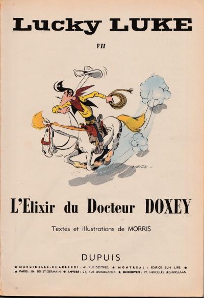 MORRIS - L’Elixir du docteur Doxey avec dédicace 2
