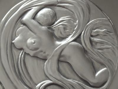 Salvador Dali : Eve Spatiale - Sculpture en argent Signée 2