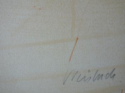 Claude WEISBUCH : Léonard de Vinci - Lithographie originale Signée /50ex 2