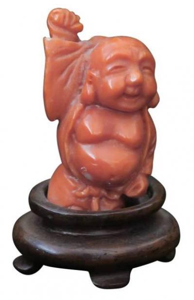CHINE - Début XXe siècle Petite statuette de Budai 2